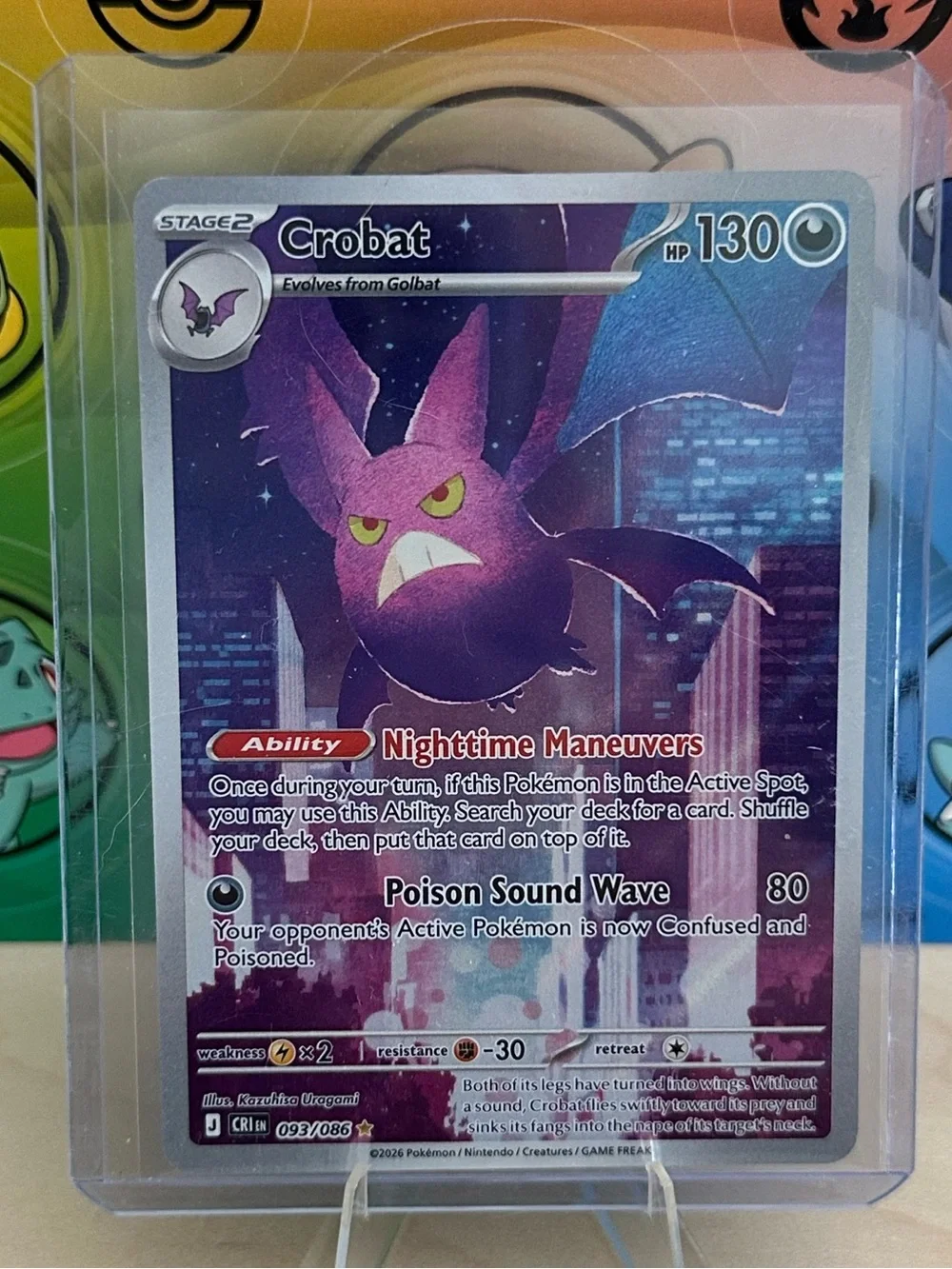 Pokémon TCG Crobat - 093/086 - ME04: Chaos Rising (CRI) Mint/NM